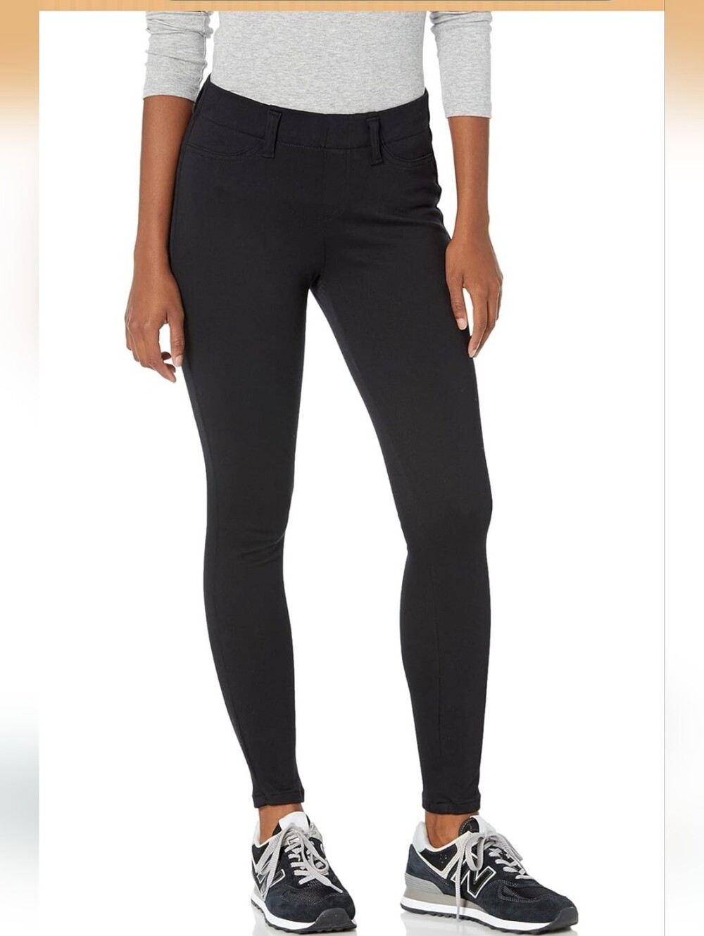 Amazon Essentials Women's Pull-On Mid Rise Stretchy Knit Jegging